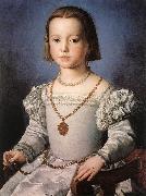 BRONZINO, Agnolo Bia, The Illegitimate Daughter of Cosimo I de  Medici Spain oil painting reproduction